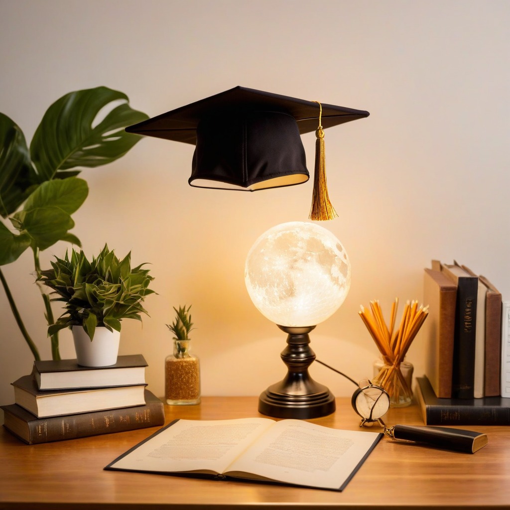 Engraved Text Moon Lamp - Scene 3