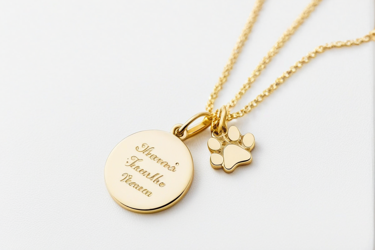 Custom custom pet name necklace - handcrafted DIY gift