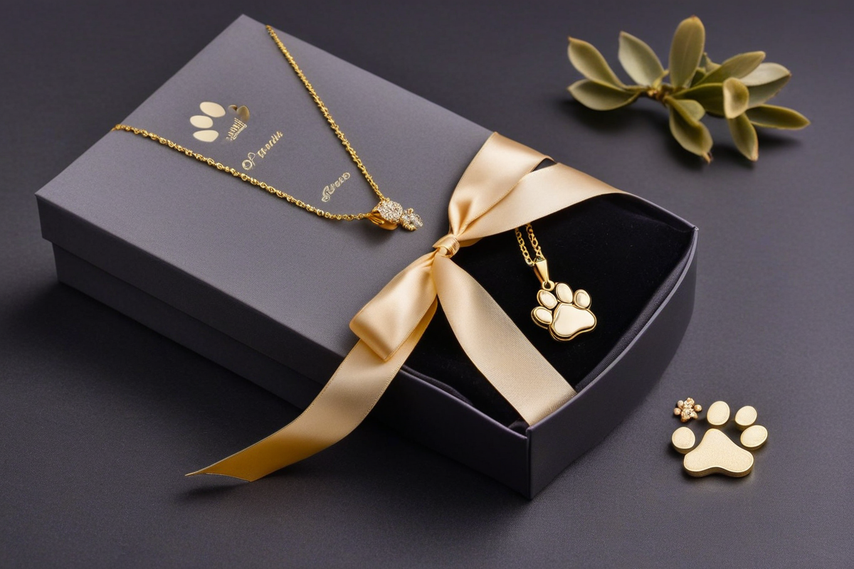 Custom Pet Name Necklace - Gift presentation