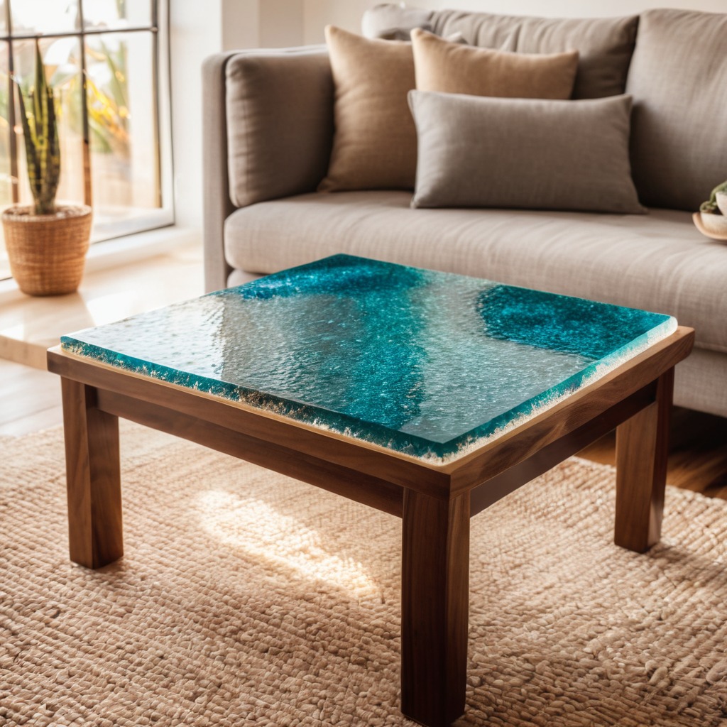 Ocean Resin Coaster Set - Scene 1